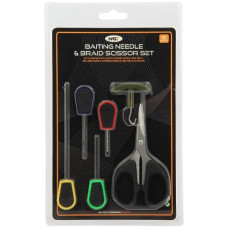 6 Piece Baiting Needle Se t inc Scissors Knot Puller